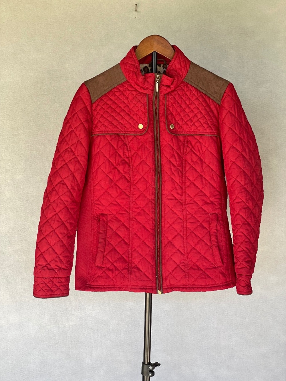 WEATHERPROOF QUILTED RED JACKET - SIZE XL